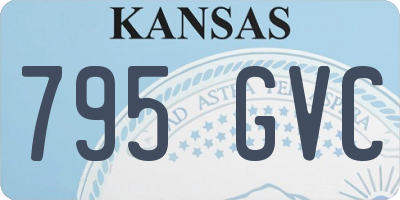 KS license plate 795GVC