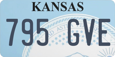 KS license plate 795GVE