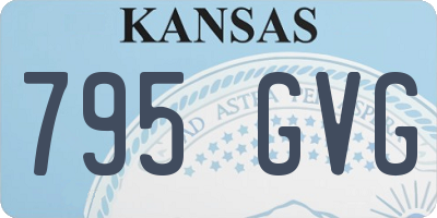 KS license plate 795GVG