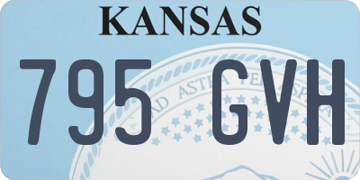 KS license plate 795GVH