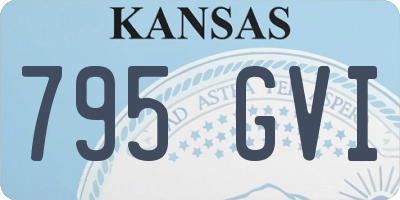 KS license plate 795GVI