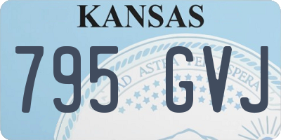 KS license plate 795GVJ