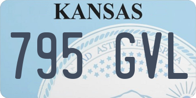 KS license plate 795GVL