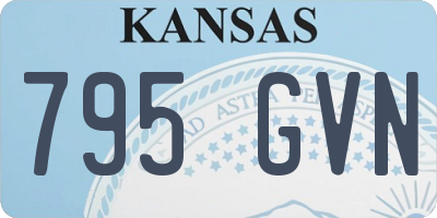 KS license plate 795GVN