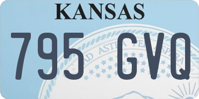 KS license plate 795GVQ