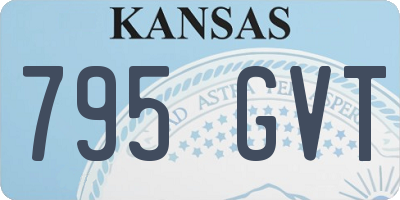 KS license plate 795GVT