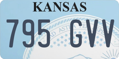 KS license plate 795GVV