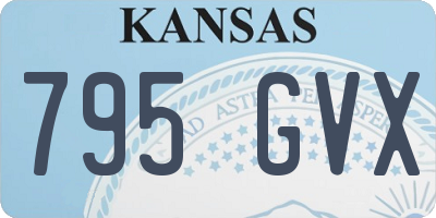 KS license plate 795GVX