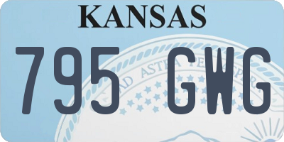 KS license plate 795GWG