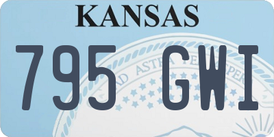 KS license plate 795GWI