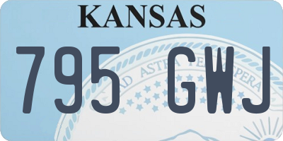 KS license plate 795GWJ