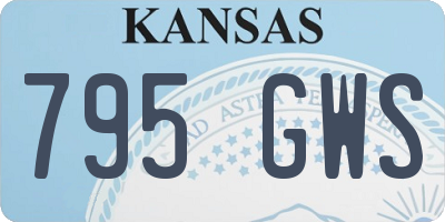 KS license plate 795GWS
