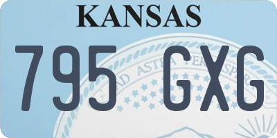 KS license plate 795GXG