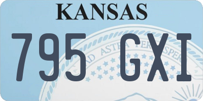 KS license plate 795GXI
