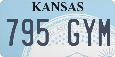 KS license plate 795GYM