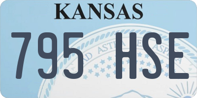 KS license plate 795HSE