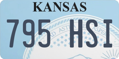 KS license plate 795HSI