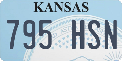 KS license plate 795HSN