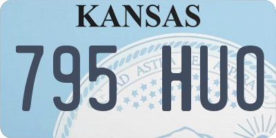 KS license plate 795HUO