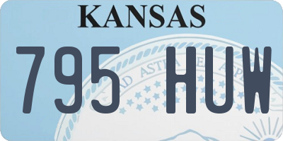 KS license plate 795HUW