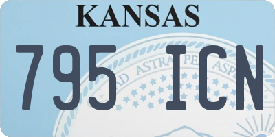 KS license plate 795ICN