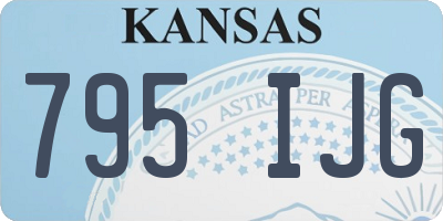 KS license plate 795IJG