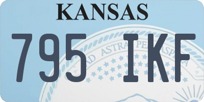 KS license plate 795IKF