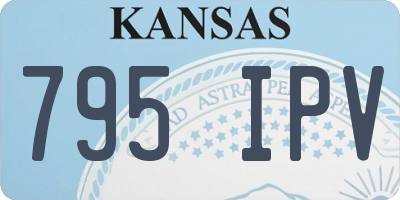 KS license plate 795IPV