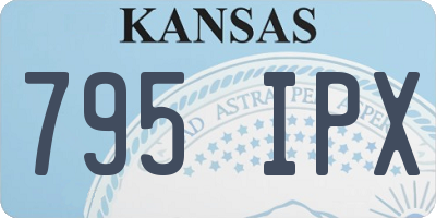 KS license plate 795IPX