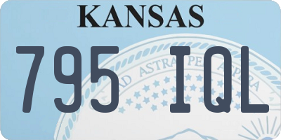 KS license plate 795IQL