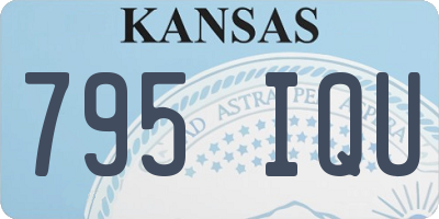 KS license plate 795IQU