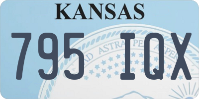 KS license plate 795IQX