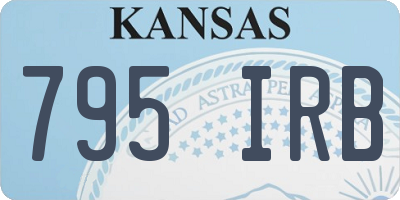 KS license plate 795IRB