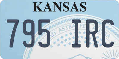 KS license plate 795IRC