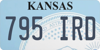 KS license plate 795IRD
