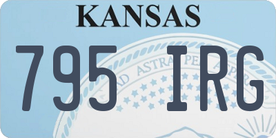KS license plate 795IRG