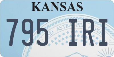 KS license plate 795IRI