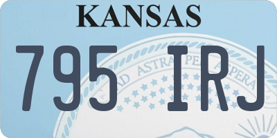 KS license plate 795IRJ