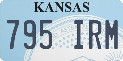 KS license plate 795IRM