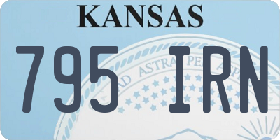 KS license plate 795IRN