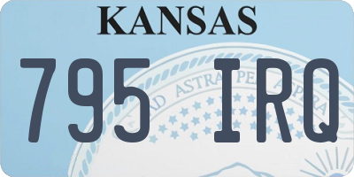 KS license plate 795IRQ