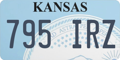 KS license plate 795IRZ
