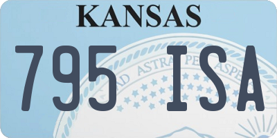 KS license plate 795ISA