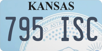 KS license plate 795ISC