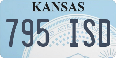 KS license plate 795ISD