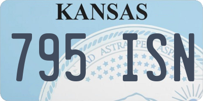 KS license plate 795ISN