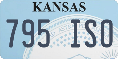 KS license plate 795ISO