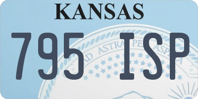 KS license plate 795ISP