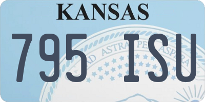 KS license plate 795ISU