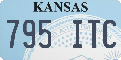 KS license plate 795ITC